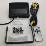Monitor auto hibrid cu 2 canale inversare de 5" AHD/CVBS