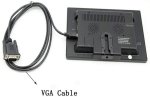 Monitor de coche Wi-Fi mirror link de 7 pulgadas VGA/HDMI/2xAV