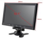 Monitor WiFi 10" Mirror link - Conexión HDMI, VGA, AV