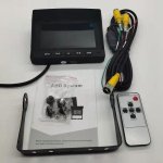 Set per auto con retromarcia AHD - Monitor ibrido 2CH da 5" + 2x videocamera HD