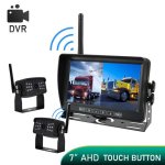 Set di retromarcia AHD - Monitor DVR LCD da 7" + 2 telecamere WiFi AHD