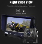 Set per auto con retromarcia AHD - 1 monitor ibrido da 10" + 1 videocamera HD