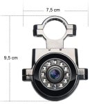 Telecamera HD per retromarcia IP68 impermeabile con visione notturna a 11 LED IR