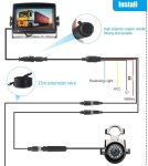 Telecamera HD per retromarcia IP68 impermeabile con visione notturna a 11 LED IR
