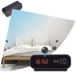WiFi Sveglia digitale con telecamera FULL HD + 2x porta USB