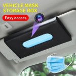 Telecamera spia FULL HD + Wi-Fi in un porta fazzoletto per auto