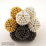 Kuličky z neodymu proti stresu - magnetické kuličky ve zlaté barvě 5 mm - 216 kuliček