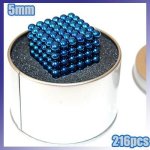 Kuličky z magnetu relaxační - Kuličky proti stresu o průměru 5mm modré