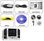 LCD будилник с камера + детекция на движение + нощни IR светодиоди