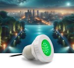 LED svetlo do bazena farebné RGB 103mm IP68 vodotesné - 3W osvetlenie na bazén
