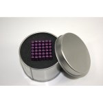 Guličky magnetické skladacie s priemerom 5mm fialové