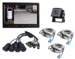 Set retromarcia con telecamera HD e monitor LCD da 7", visione notturna LED IR 11x + sensore di parcheggio 6x