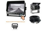 Cúvací kamerový set so zadnou DEFROST HD kamerou s ohrevom do -40 °C + 18 IR LED + 7" monitor
