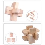 Hlavolamy dřevěné 3D – set 9 skládaček pro děti a dospělé