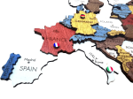 Drevené vlajky pre nástenné mapy – vlajky štátov 420 ks (vrátane symbolov)