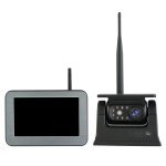 Kit retromarcia solare - Monitor 5" + telecamera magnetica wifi wireless HD 720P