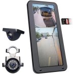 Súprava na cúvanie pre autobusy a nákladné vozidlá - 12,3" monitor s 2-kanálové zobrazenie + 2x Full HD 1080P kamera