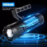 LED baterka so ZOOMOM UItra silná – 3000m dosvit + 8800 mAh batéria + USB nabijatelna + 5 režimov