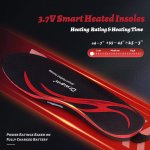 Smart vyhřívané vložky do bot – elektrické hřejivé vložky+ ohřev do 65 ℃ + App (iOS / Android)
