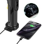 Smart USB pumpa na auto, kolo a moto - přenosná kompresorová pumpa 120 PSI + LED světlo + powerbanka