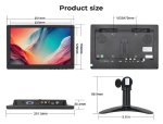 Monitor 10,1" pro bezpečnostní kamery / systémy s BNC vstupem pro kameru