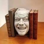 Zarážka na knihy tvář – stojan na knihy Funny Face