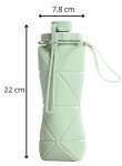 Fľaša na pitie skladacia – fľaša na vodu 600 ml zdravá