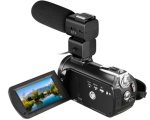4K videokamera s WiFi + 12x optický zoom + makro objektív + LED svetlo a kufrík (FULL SET) – Ordro AC5