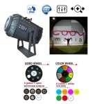 GOBO Projector - проекция на стени до 200M - ZOOM 11°- 46° с 17000 lm + тава за 7xLogo