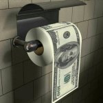 Toaletní papír 100 dolarů – role se vzorem bankovek 100$