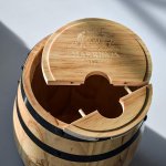 Dřevěný mini sud na víno – 3L soudek na víno, pivo a destiláty HARRISON