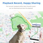 Sledovací Mini GPS lokátor pro zvířata - psy/kočky s Wifi a LBS sledováním - IP67