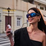 Occhiali con telecamera 4K polarizzata con lenti sostituibili (memoria da 64 GB) con IP54