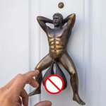 Klopadlo dverové vtipné – dekoratívne klopadlo Muž s vajcami