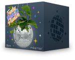 Zrkadlový disco kvetináč – závesná disco guľa v kvetináči s priemerom 20 cm
