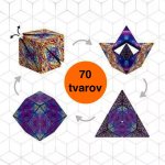 Kostka puzzle antistresová 3D – skládačka magická se 70 tvary