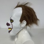 Maska na obličej strašidelný klaun – klaunovská maska na Halloween pro děti i dospělé