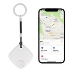 Mini GPS lokátor vyhladavac klucov - ako smart kľúčenka na kľúče s bluetooth (Apple Find My)