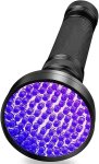 Detekčná UV lampa (baterka) s 100 LED – odhaľovanie škvŕn + biologických zvyškov a bankoviek