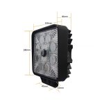 Vodotesné cúvacie kamery s uhlom záberu 120° a pracovným osvetlením 8x LED s výkonom 1154 lm