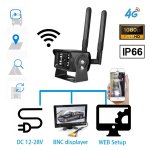Autokamera celokovová Full HD 4G SIM/WiFi IP66 + 18 IR LED nočné videnie do 20 m + Mic/Repro
