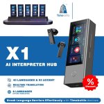 Timekettle X1 prekladač - AI HUB simultánny preklad reči pre až 20 osôb