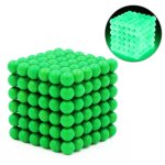 Fluorescentbé magnetické guličky - svietiace guličky Neocube - 5mm (svietiace v tme)
