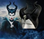 Maska na tvár Maleficent Zloriana – rozprávková maska s rohmi na Halloween