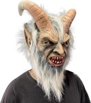 Maska na tvár démon čert – halloweenska maska pre deti aj dospelých