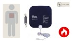USB vyhrievaná podložka 20x20 cm – elektrická semišová podložka s ohrevom do 50 °C