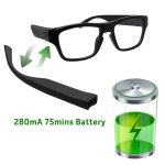 SET - Gafas espía WiFi con cámara FULL HD transmisión LIVE + auricular SPY