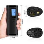 Elektrická smart pumpa na auto a bicykel – prenosný mini kompresor 120 PSI + powerbanka + LED baterka