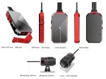 Telecamera moto per moto DUAL (anteriore + posteriore) con app Full HD + WiFi per dispositivi mobili + protezione IP69
