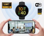 Шпионски часовник под ръка с FULL HD камера + WiFi
